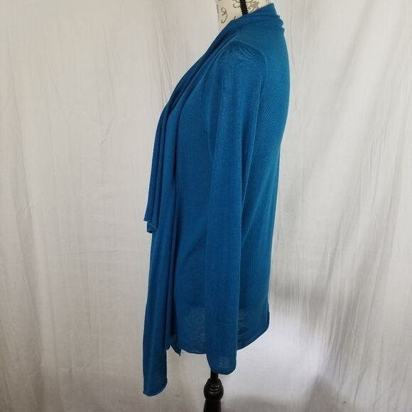 Fabletics Andrea Shrug‎ Blue Cardigan Sweater - Picture 9 of 11